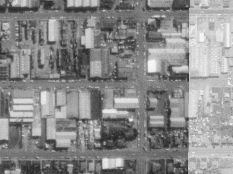 48 Kingsley Street from the air, 1975-1979