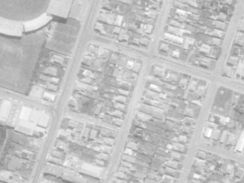 43 Barbour Street from the air, 1975-1979