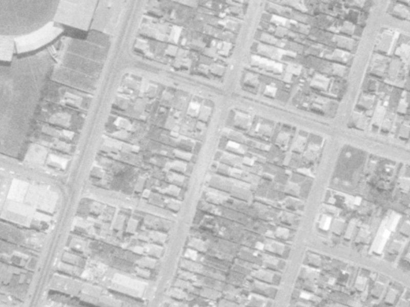 33-53 Barbour Street from the air, 1975-1979