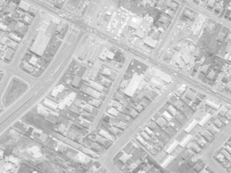 7-21 Hart Street from the air, 1975-1979