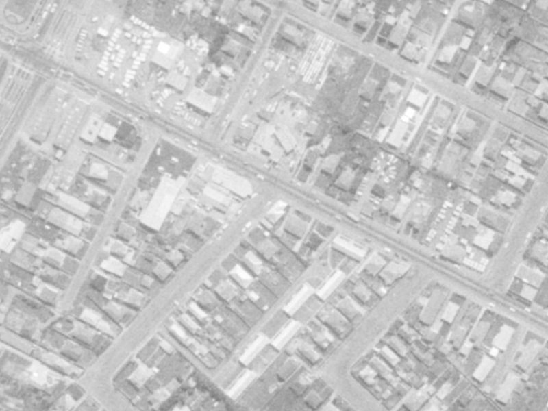 398B Ferry Road from the air, 1975-1979