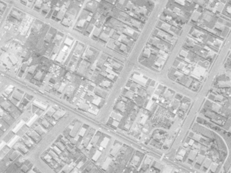 8A Mackworth Street from the air, 1975-1979