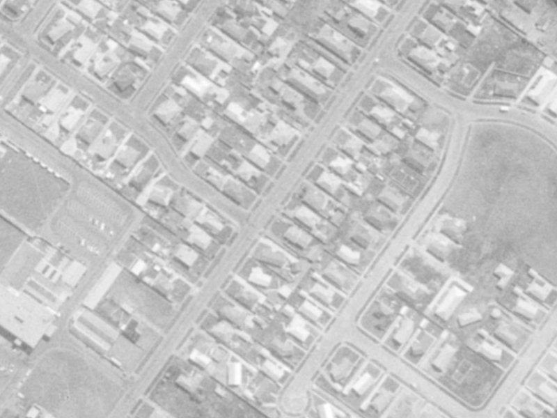 68 Hargood Street from the air, 1975-1979