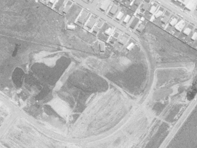 Akau Place from the air, 1975-1979