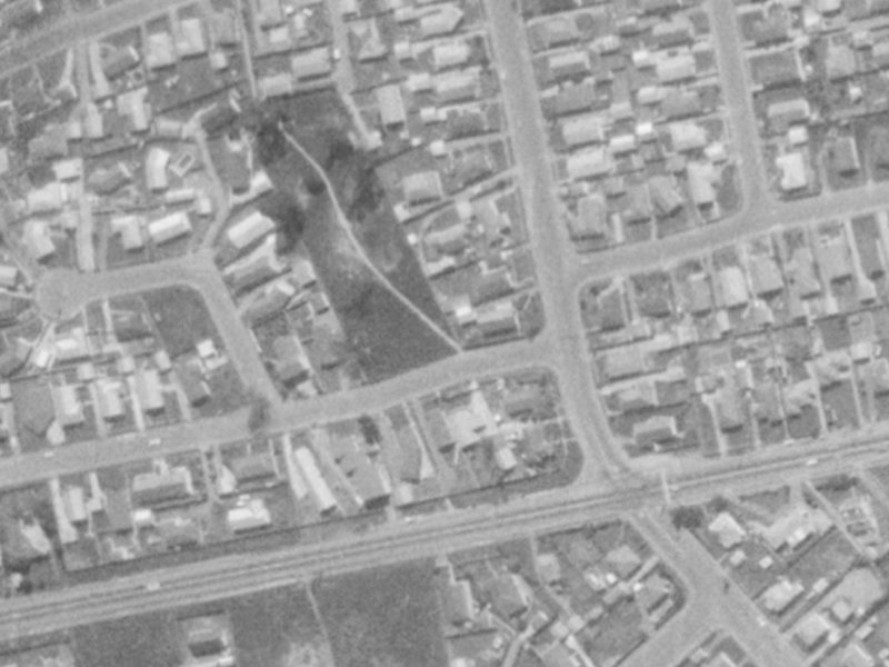 5 Woodcote Avenue from the air, 1975-1979