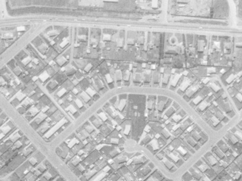 21 Bermuda Drive from the air, 1975-1979