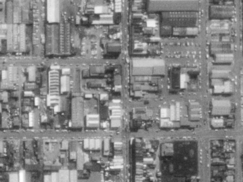 437A Colombo Street from the air, 1975-1979