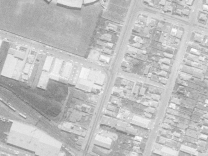 383-389 Wilsons Road from the air, 1975-1979