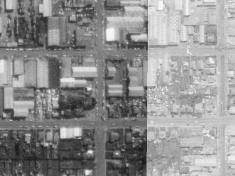 62 Gasson Street from the air, 1975-1979