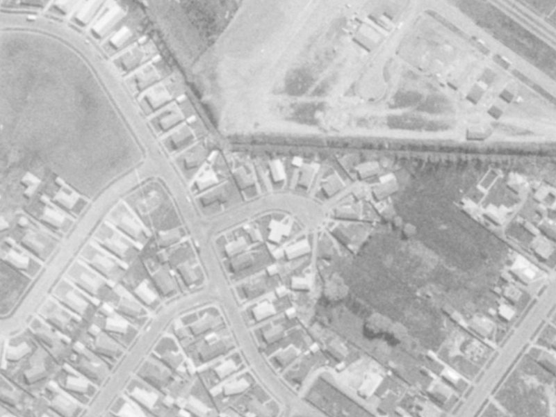 Lomond Place from the air, 1975-1979
