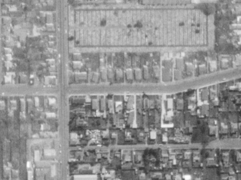 18A Fairfield Avenue from the air, 1975-1979