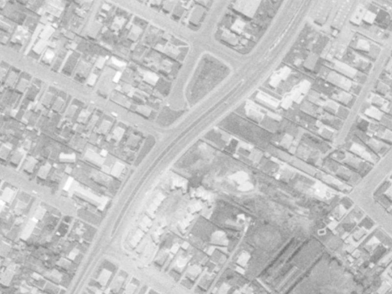 Flaxwood Lane from the air, 1975-1979