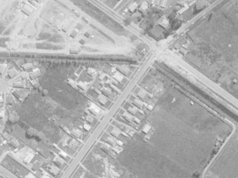 107 St Johns Street from the air, 1975-1979