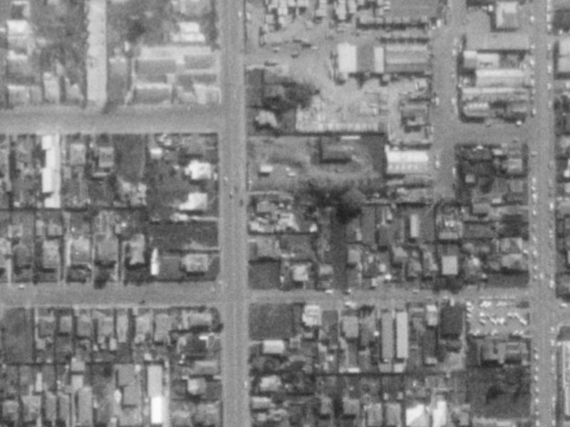 88 Antigua Street from the air, 1975-1979