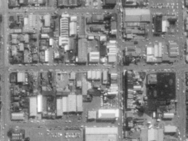 56A Wordsworth Street from the air, 1975-1979