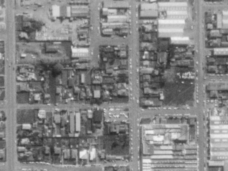 53B Montreal Street from the air, 1975-1979
