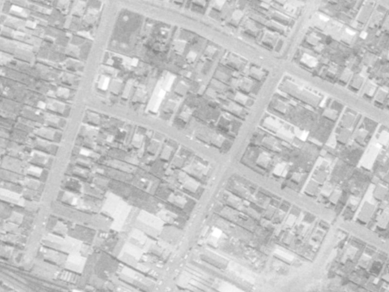 22 Laurence Street from the air, 1975-1979