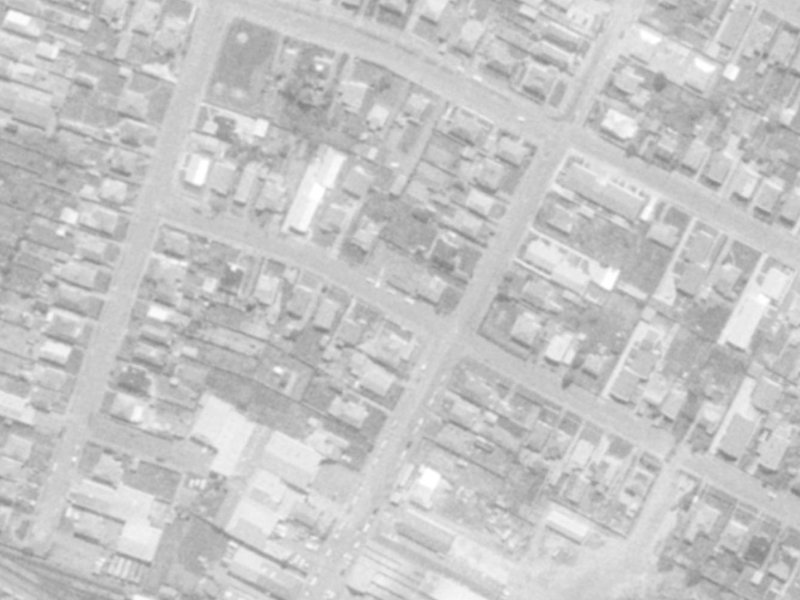 23 Laurence Street from the air, 1975-1979