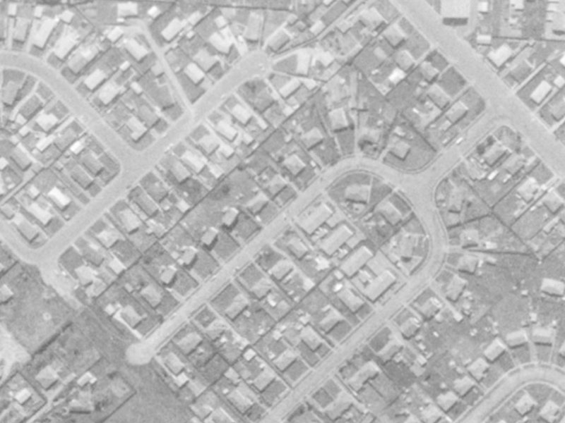 13 Dickson Crescent from the air, 1975-1979