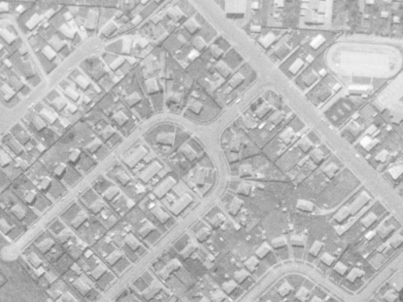 18 Dickson Crescent from the air, 1975-1979
