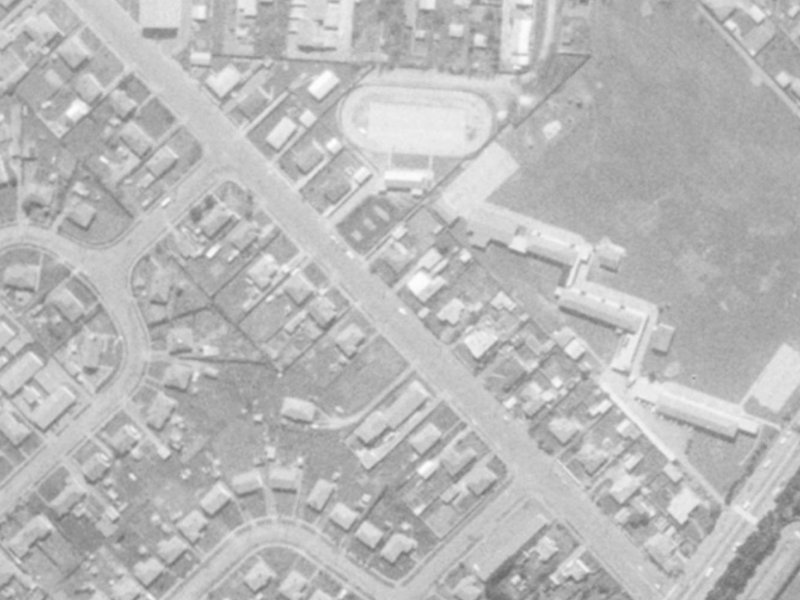 25 Garvins Road from the air, 1975-1979