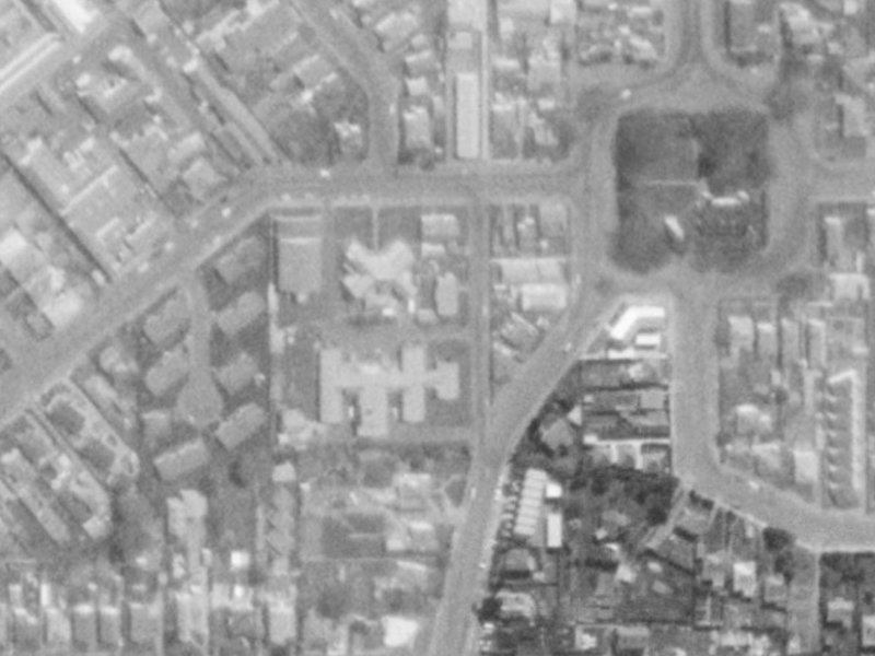 Emerson Street from the air, 1975-1979