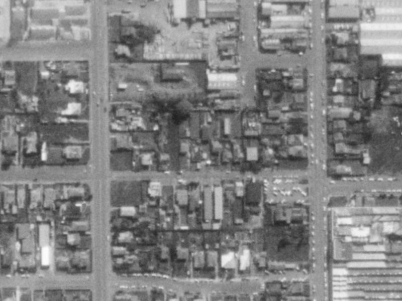 113 Burke Street from the air, 1975-1979