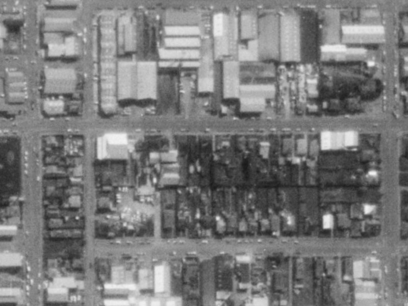 47 Gasson Street from the air, 1975-1979