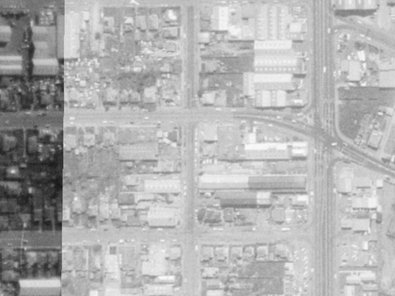192D Wordsworth Street from the air, 1975-1979