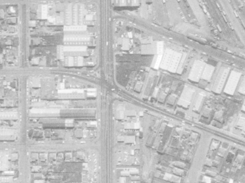 7-11 Shakespeare Road from the air, 1975-1979
