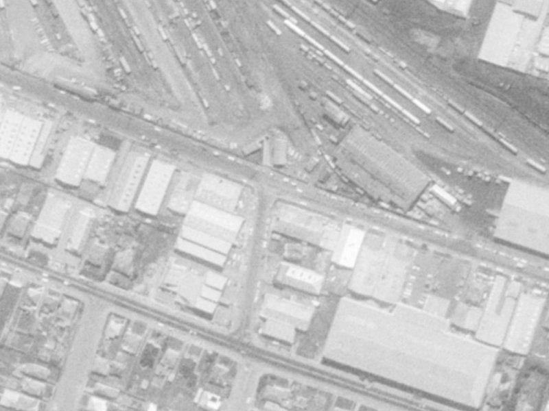 82 Thackeray Street from the air, 1975-1979