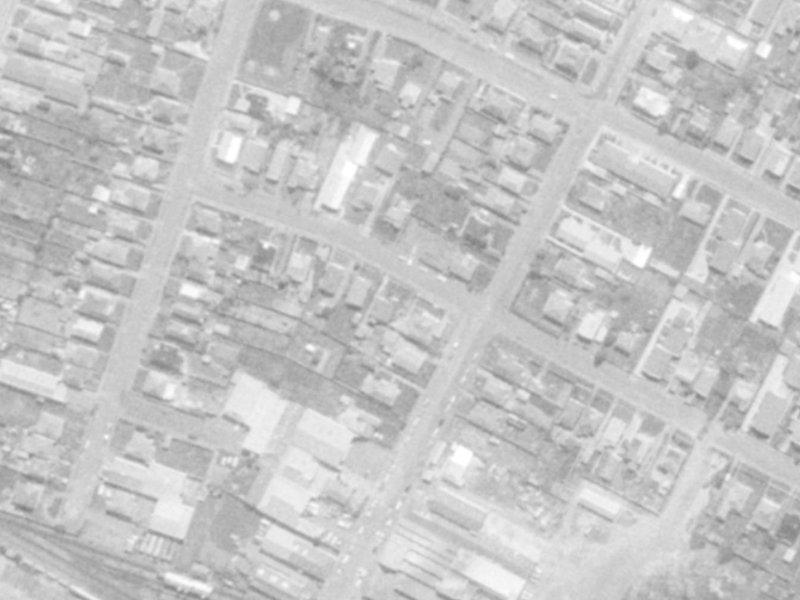 20 Laurence Street from the air, 1975-1979