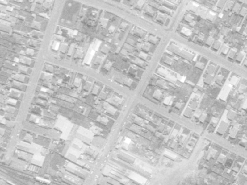24 Laurence Street from the air, 1975-1979