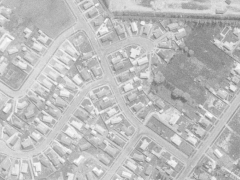 22 Clydesdale Street from the air, 1975-1979
