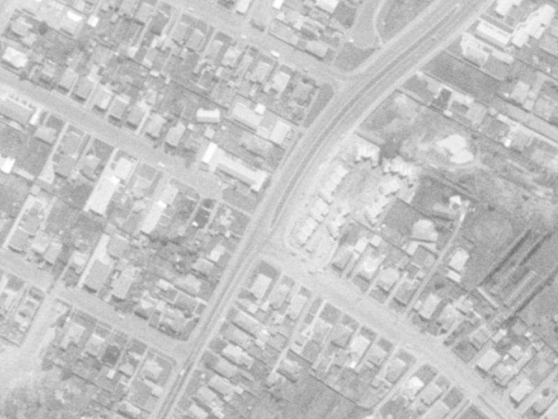 136 Ensors Road from the air, 1975-1979