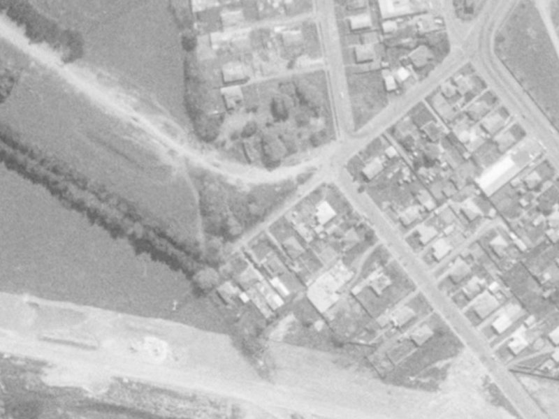 10A Halls Place from the air, 1975-1979