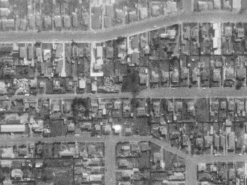 17A Burke Street from the air, 1975-1979