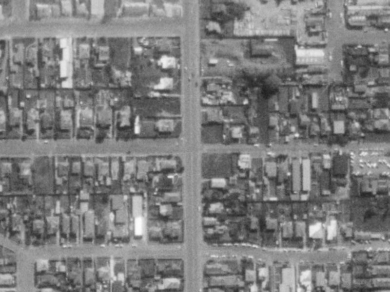 105 Burke Street from the air, 1975-1979
