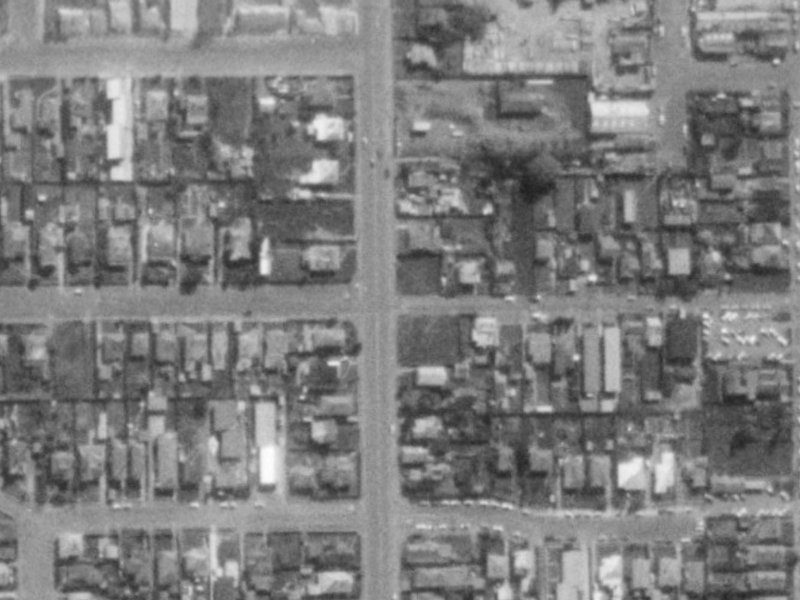 98 Burke Street from the air, 1975-1979