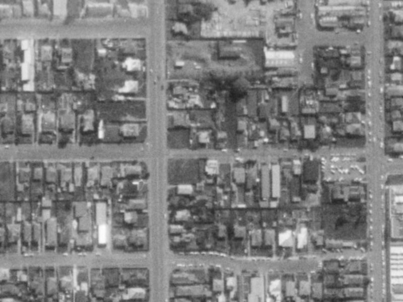101 Burke Street from the air, 1975-1979