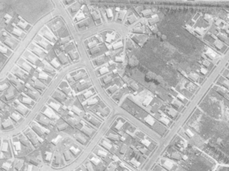 18 Clydesdale Street from the air, 1975-1979