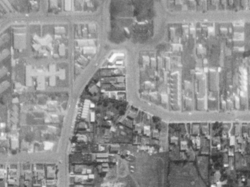 14 Ward Street from the air, 1975-1979