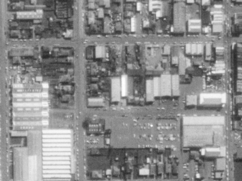 11 Elgin Street from the air, 1975-1979