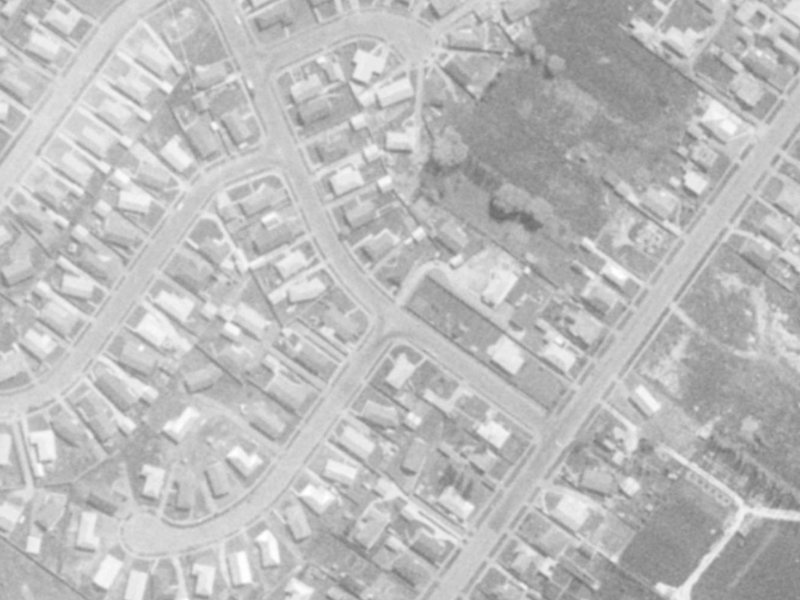 16 Clydesdale Street from the air, 1975-1979
