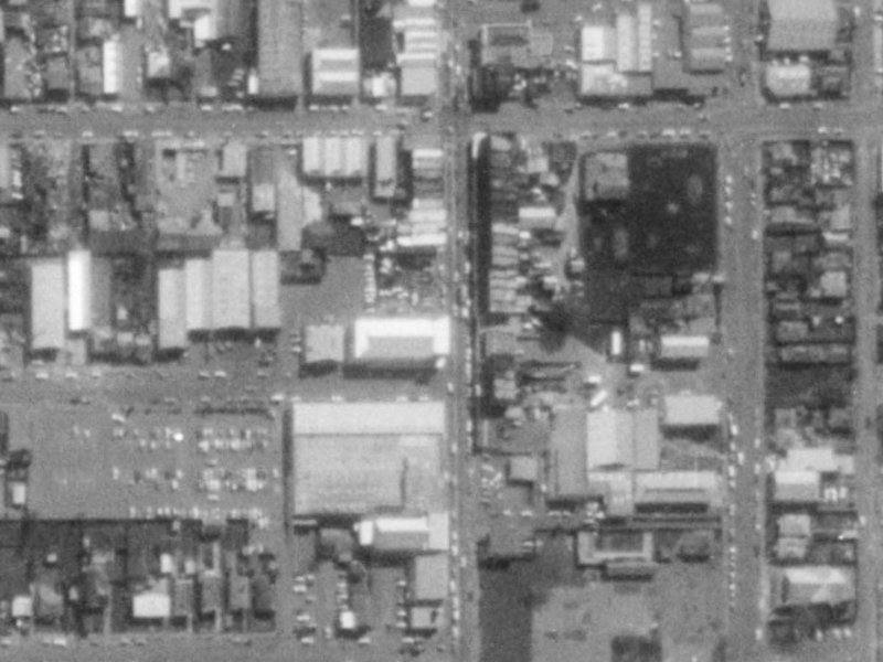 383a Colombo Street from the air, 1975-1979