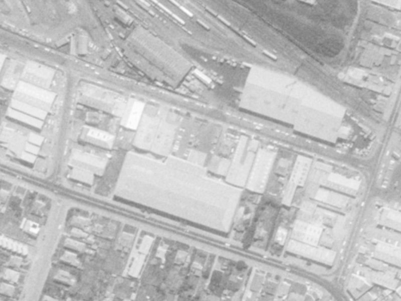 88 Mowbray Street from the air, 1975-1979