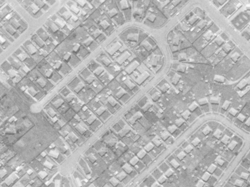 24 Dickson Crescent from the air, 1975-1979