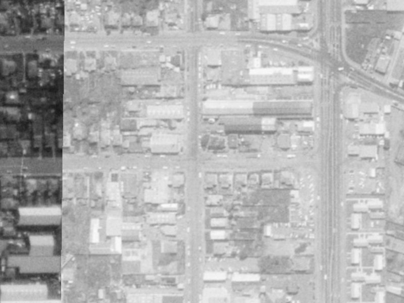 85 Coleridge Street from the air, 1975-1979