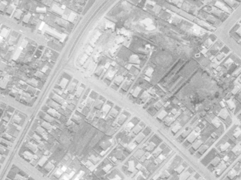21A MacKenzie Avenue from the air, 1975-1979
