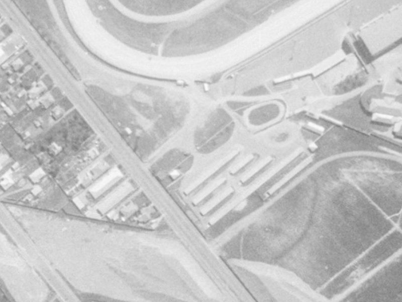 Wrights Road from the air, 1975-1979